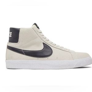 Nike Blazers tan suede with Black Swoosh